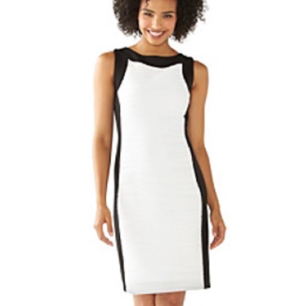 White and Black, Calvin Klein Formal Event Dress